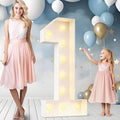 Ledido 4FT Marquee Light Up Numbers 1, Easy to Assemble Marquee Numbers 4 Feet Tall for Indoor & Outdoor Events, Large Lighted Number for Birthday Graduation Baby Shower Anniversary Party Decorations