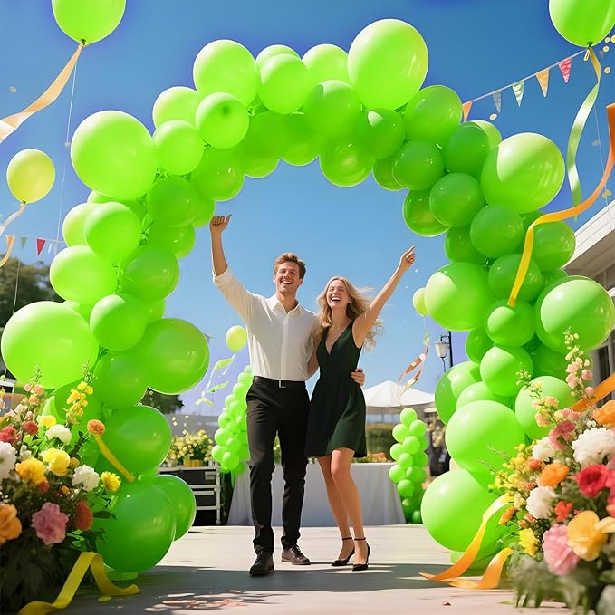 KAWKALSH Light Green Balloon Arch Kit 111Pcs 18 12 5 Inch Latex Party Balloons Garland for Birthday Baby Shower Wedding Engagement Anniversary