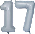 40 In Matte gray Number Balloons Helium Foil Mylar Balloon Birthday Party banquet Decoration 17