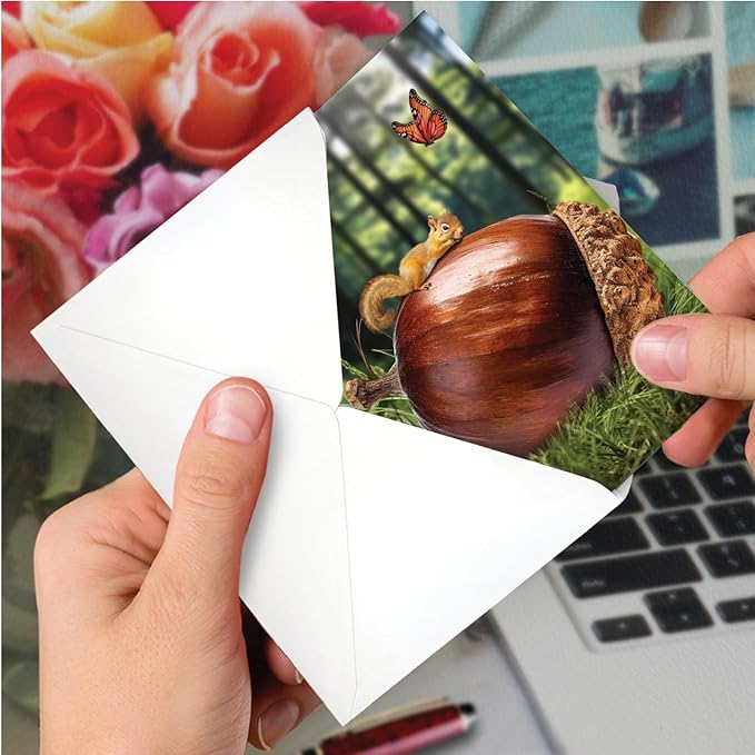 NobleWorks, Funny Birthday Greeting Card with 5 x 7 Inch Envelope (1 Card) Bday Big Nut C10834BDG