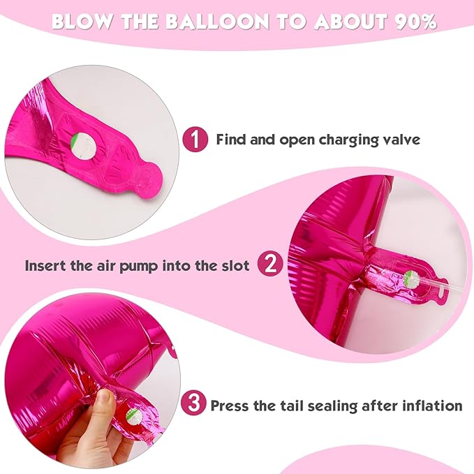 40 Inch Hot Pink Number 0 Balloon, Giant Number 0 Balloons for 10th 20th 30th 40th Birthday Decorations, Party Supplies for Baby Boy Girl, Hot Pink Party Decor