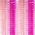 10PCS Four Leaf Clover Paper Flowers Garland Decorations Four Leaf Clover Paper Banner Tissue Paper Streamers Reusable Hanging Garland for Birthday Baby Shower Party Backdrop Home Decor(Pink kit)