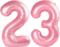 40 Inch Numbers 23 Balloon, Big Foil 23th Birthday Balloons Decorations for Women, Pastel Pink Number Balloon for 2 3 23 32 Wedding Memorial Day's Graduation Supplies