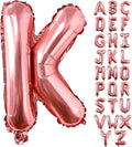 Lovoir 40 Inch Large Rose Gold Letter K Balloons Big Size Jumbo Mylar Foil Helium Balloon for Birthday Party Celebration Decorations Alphabet Rose Gold K