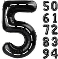 Race Car 5 Balloon, Number Balloons 40 Inch, 5th Black Birthday Balloon Decorations, Race Car Birthday Party Supplies, 5 Number Balloons, Number 5 Balloon