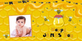 Happy Birthday Custom Vinyl Banner with Your Photos, Personalized Birthday Banner Sign for Children Newborn Baby Kids Celebration Backdrops Party Supplies Favors Props (Style-45, 6ft x 3ft)
