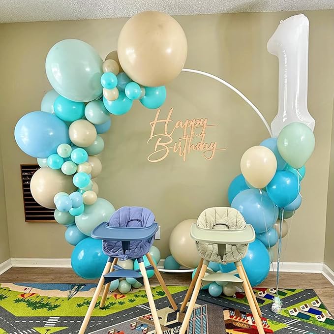 Number Balloons 1, 40 Inch One Balloons for 1st Birthday Girl Boy 1 11 21 Party Decorations Baby Shower Photo Shoot, White 1 Balloon