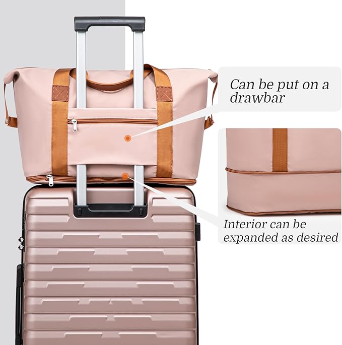 Cosbarn Luggage Sets 5 Piece Suitcases with Wheels, Suitcase Set ABS Hard Case Luggage with Spinner Wheels Durable Travel Luggage