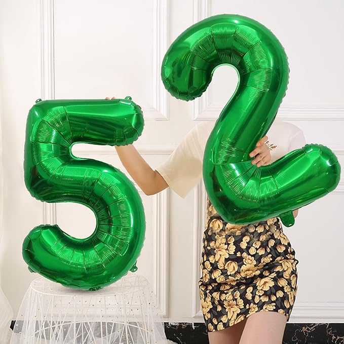 Number Balloons Green Party Balloon - Giant Number 5 Balloon, 40 Inch Large Balloon for St. Patrick's Day Games Theme Birthday Decoration, Girls Boys Party Supplies