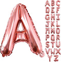 Lovoir 40 Inch Large Rose Gold Letter A Balloons Big Size Jumbo Mylar Foil Helium Balloon for Birthday Party Celebration Decorations Alphabet Rose Gold A