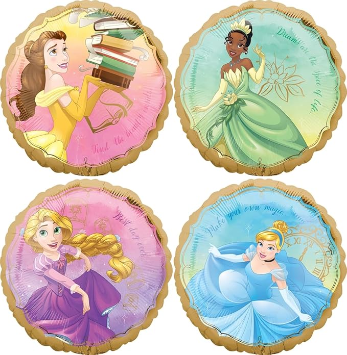 Princess Theme 3rd Birthday Party Supplies 8 Princesses Balloon Bouquet Decorations