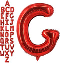 40 Inch Red Letter G Balloons, DIY Phrase Foil Alphabet Letter G Balloons DIY Word G Banner for Birthday Anniversary Celebration Graduation Party Supplies Decoration