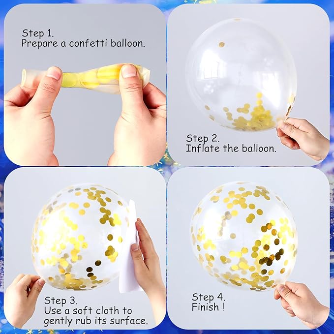 135Pcs Royal Blue Gold White Graduation Balloon Garland Arch Kit,with Explosion Star,Diploma,Trophy,Grad Hat,Photo Frame Foil Balloon for Class of 2025 Graduates Celebration Party Decoration