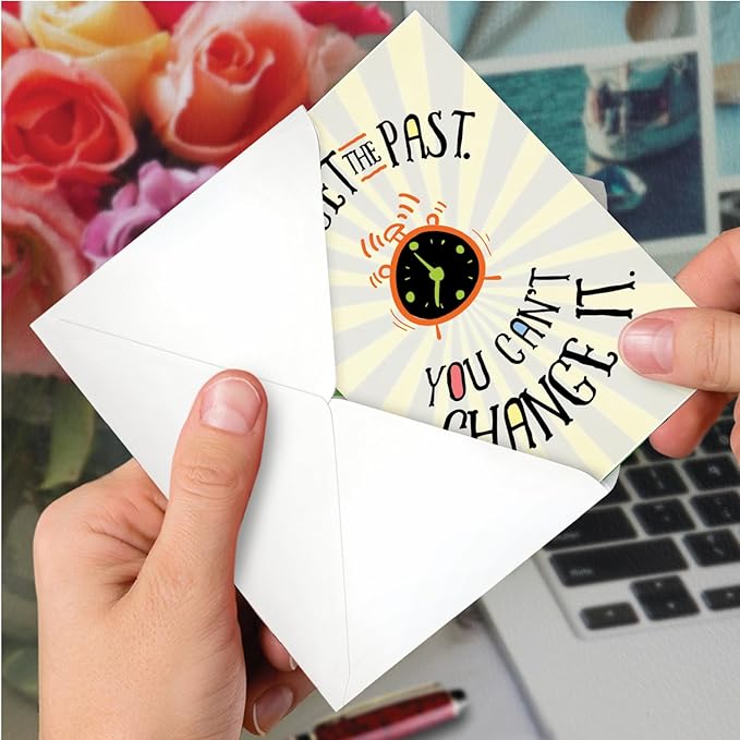 NobleWorks - Funny Happy Birthday Card with Envelope - Congrats Greeting Card, Birthday Fun - Forget the Past C7200BDG