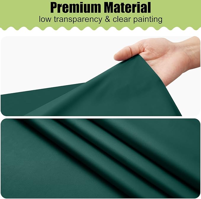 Smiry Disposable Table Cloth - 15 Pack, 54 x 108 Inch Waterproof Rectangle Tablecloths for Parties, Decorative Plastic Table Cover, Leakproof & Sturdy, Christmas Green