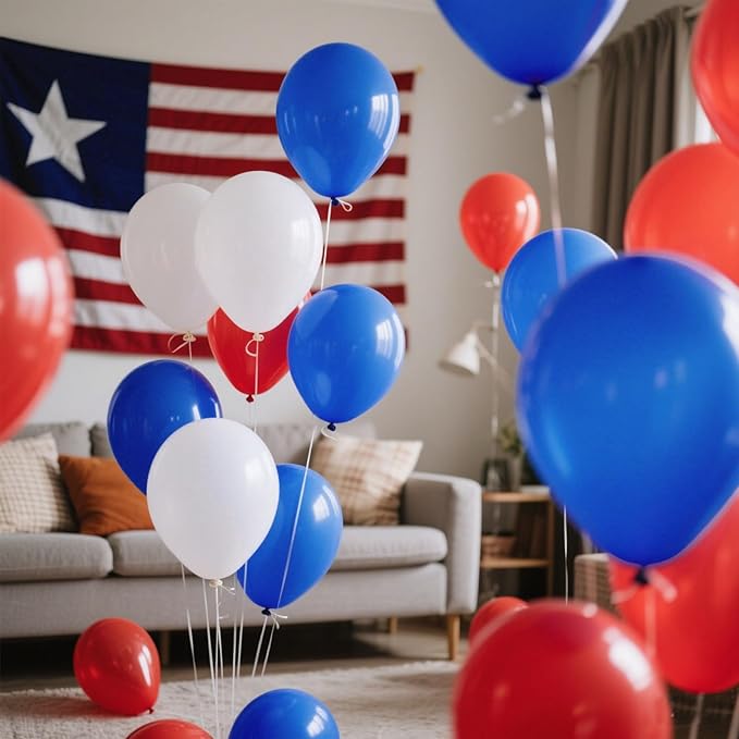 Blue Balloons Blue Party Decorations 30 Pack 18 inch Round Royal Blue Balloons for Birthday Graduation Baseball Nautical 4th of July Independence Memorial Day Patriotic Party Decorations