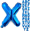Lovoir 40 Inch Large Blue Letter X Balloons Big Size Jumbo Mylar Foil Helium Balloon for Birthday Party Celebration Decorations Alphabet Blue X