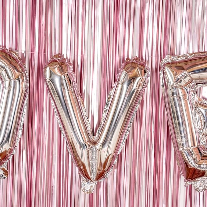 Restaurantware-Balloonify 16 Inch Letter Balloon, 1 Alphabet Party Balloon - Letter V, Self-Sealing, Silver Foil Mylar Finish, Hanging Loop, Decoration For Birthday, Wedding, Or Graduation