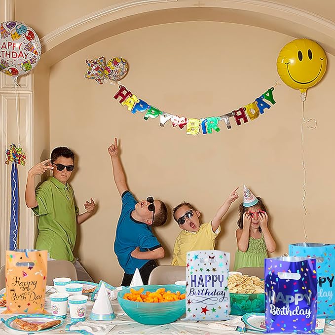 Saizone 25pcs Happy Birthday Goody Bags - Party Favors for Kids & Girls & Boys