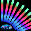 200PCS Foam Glow Sticks with 3 Modes Colorful Flashing, LED Light Sticks, Glow Sticks Party Pack for Wedding, Raves, Concert, Party, Christmas Supplies