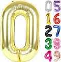 Light Gold Number 0 Balloon 40 Inch, 0 Balloon Number for 10th 20th 30th 40th 50th 60th Birthday Decorations, Light Gold Party Supplies
