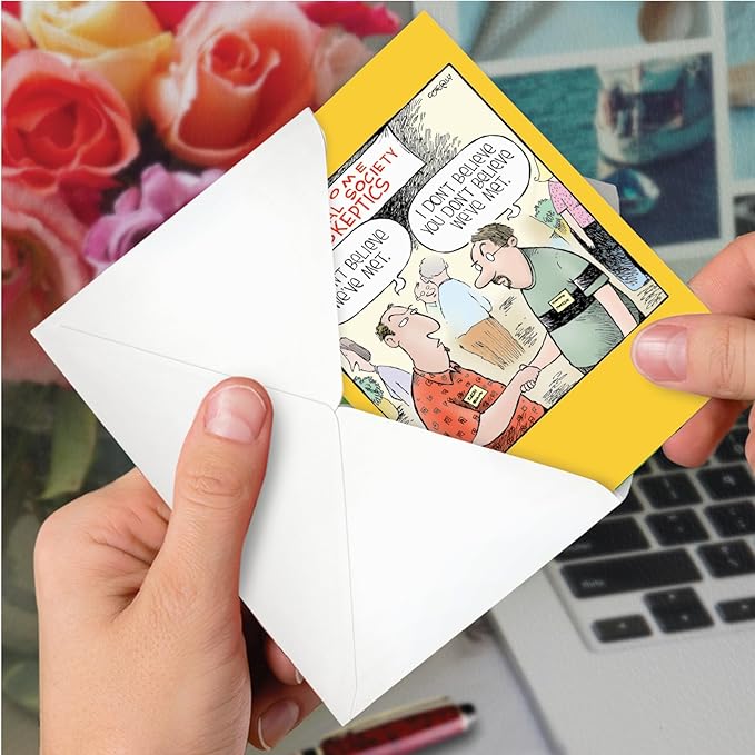 NobleWorks Hysterical Birthday Greeting Card with 5 x 7 Inch Envelope (1 Card) Skeptics Society C7868BDG