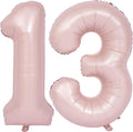 40 In Matte Pink Number Balloons Helium Foil Mylar Balloon Birthday Party banquet Decoration Digital 13