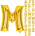 Gold Letter Balloons 40 Inch M Balloon Letters M Alphabet Balloons Giant Letters With Straw Big Balloons Foil Large Gold Balloons For Birthday Party Decorations Wedding Thanksgiving Christmas Balloons