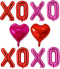 YQUQWN 10 PCS Valentine's Day Balloon Set Includes XOXO Letter Heart BalloonsValentines Day Party Decorations Galentines Events Proposal Setups Wedding Backdrops