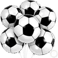 Soccer Party Decorations - 18 Inch Soccer Balloons for Soccer Sports Theme Birthday Party Favors Suppiles | 6 Pcs Foil Mylar Helium Balloons for Soccer Game Day Decorations