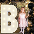 4FT Marquee Light Up Letters B, Big Marquee Letter for Baby Shower Birthday Engagement Wedding Marry Me Party Decor