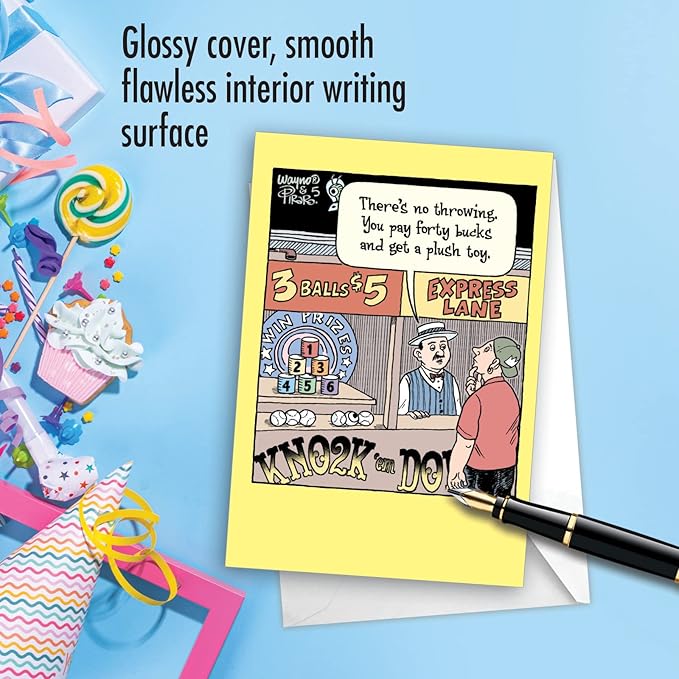 NobleWorks Hilarious Birthday Greeting Card with 5 x 7 Inch Envelope (1 Card) BdayExpress Lane C10285BDG