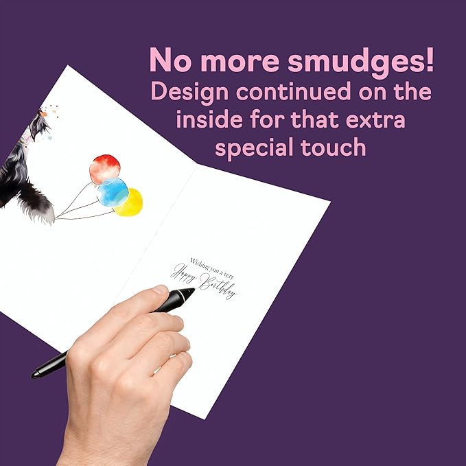 76th Birthday Cards for Dad - Party Dog - Happy Birthday Card for 76 Year Old Dad from Daughter Son, 5x7 Inch Bday Man Men Him Greeting Cards Gift for Dad Birthday Gifts
