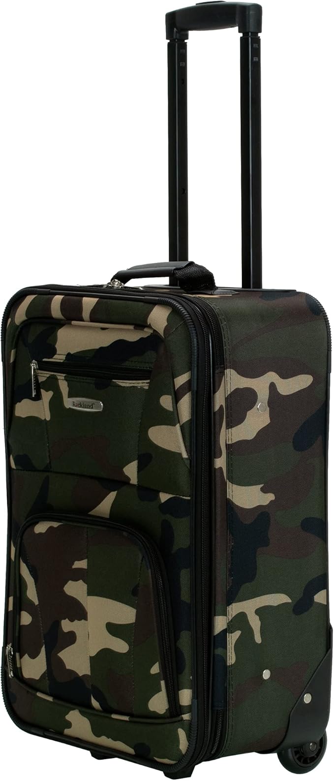Rockland Fashion Softside 4 Piece Luggage Set, Expandable, (14" Tote/19"/24"/28"), Camo