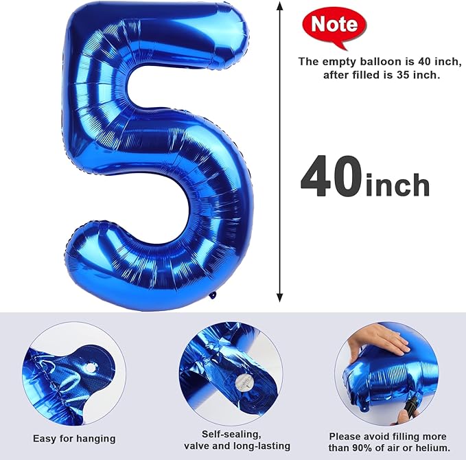 Number 0 Balloons 40 Inch Dark Blue Number Balloons for 10 20 30 40 50 60 70 80 90 100 Numbers Balloon Birthday Decorations Wedding Event Baby Shower