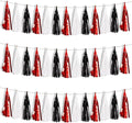 BEISHIDA 3 Packs Red Black White Metallic Foil Fringe Tassel Garland, Tassels Banner Streamers for Car Floats Bridal/Baby Shower Birthday Wedding Halloween Christmas Holiday Party Decoration