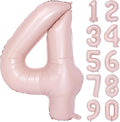 40 In Matte Pink Number Balloons Helium Foil Mylar Balloon Birthday Party banquet Decoration Digital 4