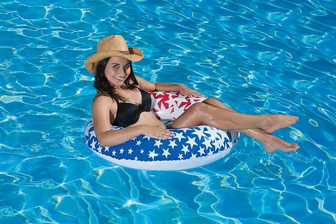 Poolmaster American Stars Inflatable Pool Floaties for Kids and Adults