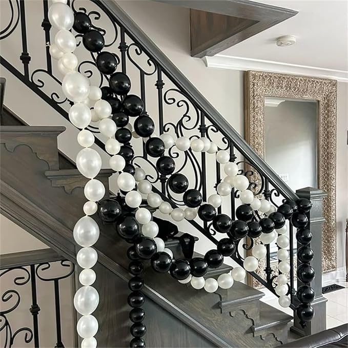 Pearl White Linking Balloons, 100PCS 6 Inch Pearl Color Quick Link Balloons for Making Balloon Wall Heart Arch, Tails Balloon for Wedding Birthday Baby Shower Engagement Graduation Party Decorations