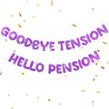 Retirement Banner Pre-Strung Banner Glitter Retirement Party Supplies Decorations for Women Men Office Home Decor (Purple)