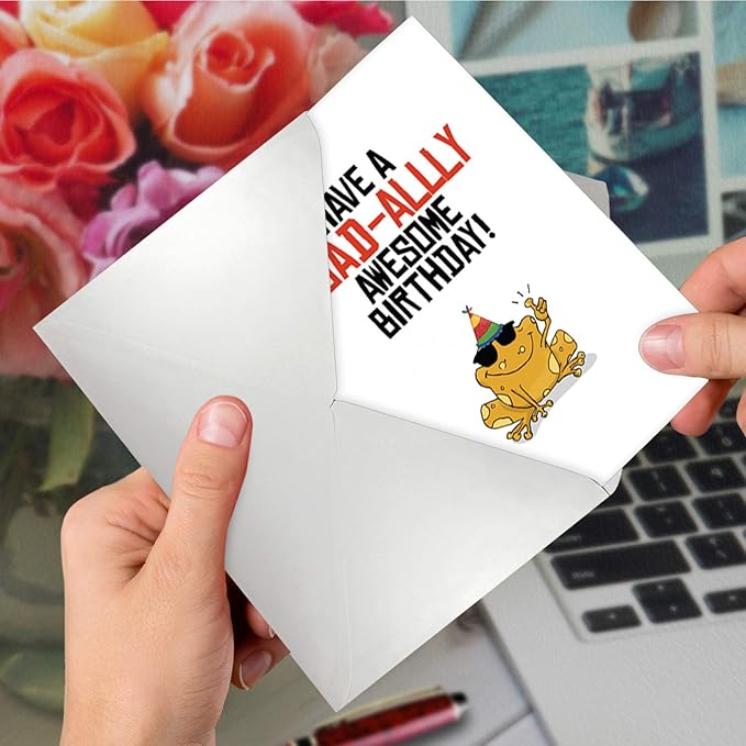 The Best Card Company - Funny Birthday Pun Card, 5x7 Inch, Multicolored, Includes Envelope, Made from 30% Recycled Content, No Batteries Required