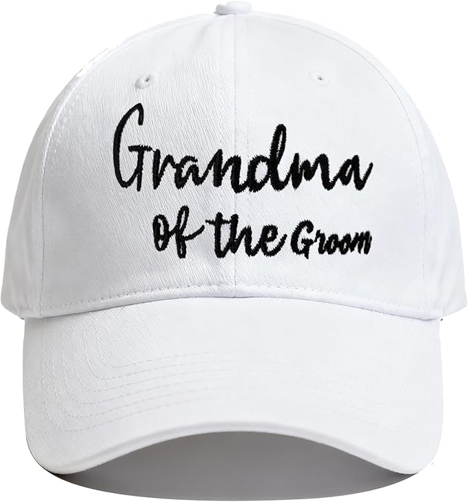 Adjustable Embroidered Hat for Bridal Shower Wedding Engagement Anniversary Honeymoon Newlyweds Couples Gifts