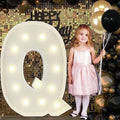4FT Marquee Light Up Letters Q, Big Marquee Letter for Baby Shower Birthday Engagement Wedding Marry Me Party Decor