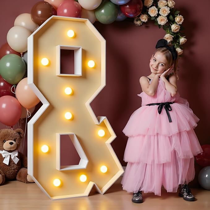 imprsv 4FT Marquee Letters Large Light Up Letters for Birthday Party Decor Wedding Decorations, Marquee & for Party Decoration, Large Signs Arch Kit Decorations
