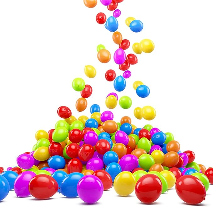 ASIYUHY 100 PCS Party Balloons Assorted Colors 12 Inch Rainbow Balloons with 65FT Ribbon Thick Latex Colorful Balloon Multicolor Bright Balloons for Kids Birthday Rainbow Party Weddings Decorations