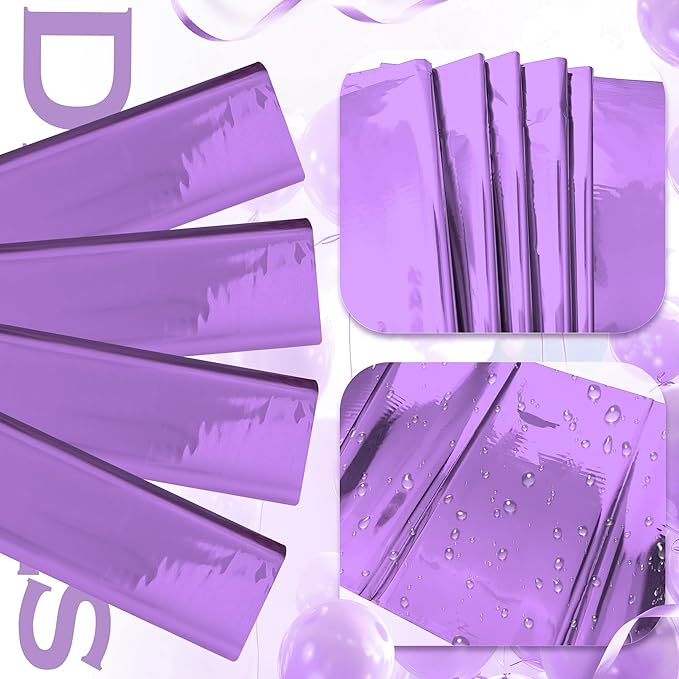 3pcs Purple Foil Metallic Tablecloth Shiny Party Table Cloth 54 * 72 Disposable Rectangle Decoration for Halloween Thanksgiving Christmas Graduation Birthday Party