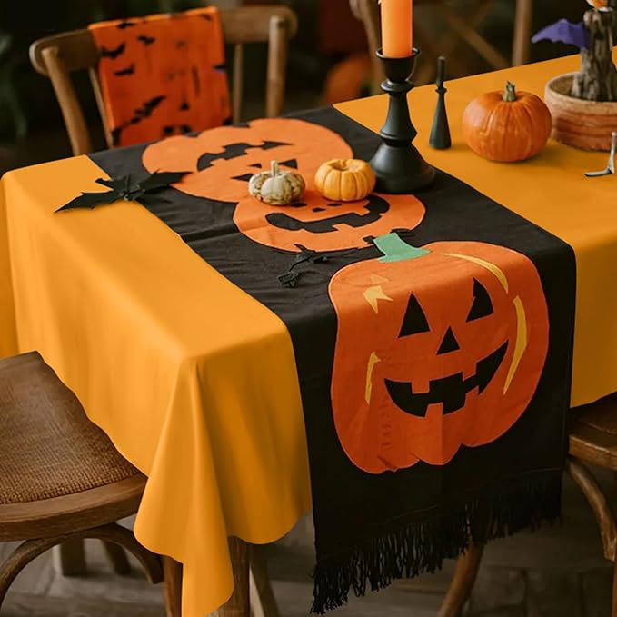 mwellewm 6Pcs Plastic Table Cloth Disposable, Orange Tablecloth Rectangle Bulk Solid Table Cover for Birthday Wedding Graduation Picnic Fiesta Home Party Decorations