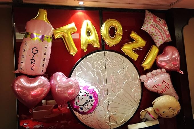Glanzzeit 16 Inch Gold Balloons Decor Letters A to Z Numbers 0 to 9 for Wedding Prom Birthday Party (Letter Z)