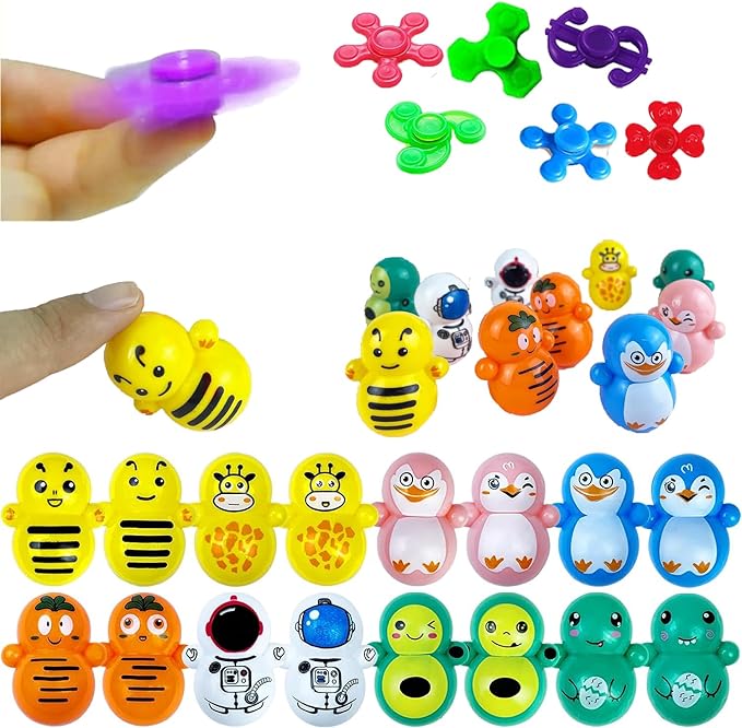 132 Pcs Party Favors for Kids, Treasure Box Toys for Classroom, Prize Box Toys for Kids, Goodie Bags Stuffers, Pinata Filler, Treasure Chest Pop Fidget Birthday Gifts