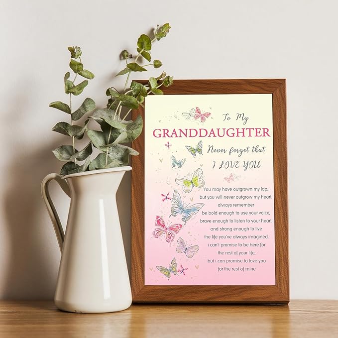 Granddaughter Birthday Card, Birthday Card Gift for Granddaughter